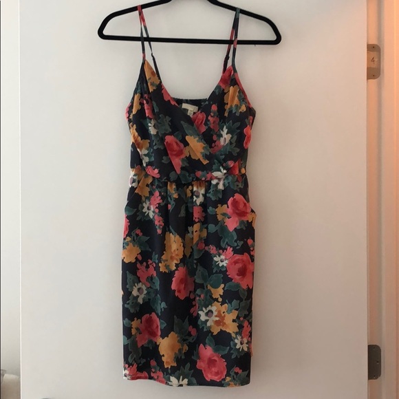 Lush Floral Dress with Pockets - Picture 1 of 4